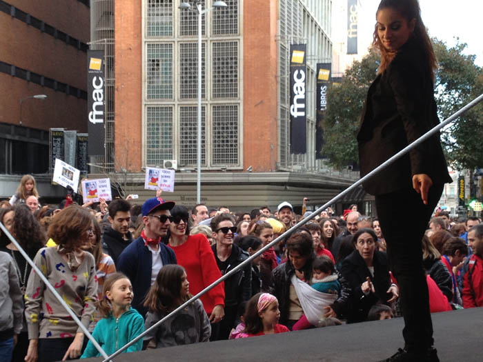 David, Bimba y Pelayo y otras chicas del montón.