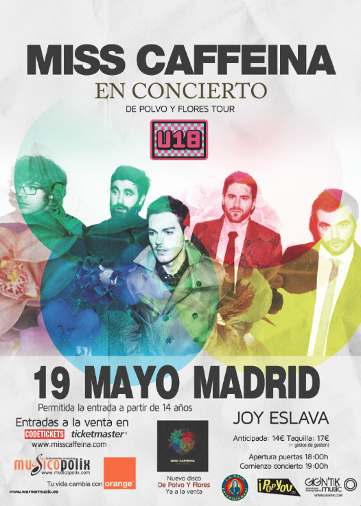 Miss Caffeina, el 18 y 19 de Mayo en la Joy Slava