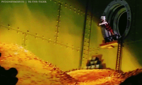 Donald-Duck-Dives-Into-His-Money-Gold
