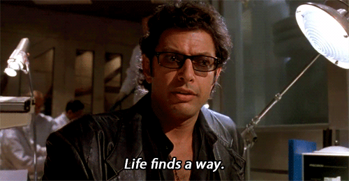 ian malcolm jurassic park life finds a way
